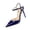 Blue, variant on AUDeals Women's High Heel Sandals, Pointed Toe Slingback Shoes with Cutout Straps and Party Ready Comfort (RD2, 7)