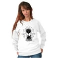 thumbnail image 3 of Hourglass Hands Crystal Ball Celestial Women Crewneck Sweatshirt Brisco Brands S, 3 of 6