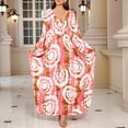 thumbnail image 2 of Women's Plus Size Swimwear Cover Ups Leopard Print Long Sleeve V Neck Beach Dress Lightweight Quick Dry Comfy Bathing Suits, 2 of 7