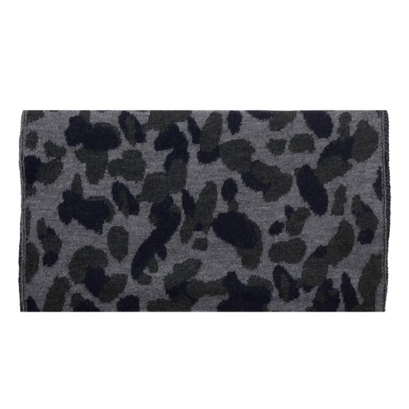 Lanvin Unisex Virgin Wool Scarf Heather Grey Camouflage