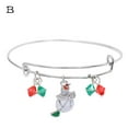 thumbnail image 1 of Fiudx Pulsera Navideña, Elegante Alegría de Cristal para Mujer, Elegante Accesorio Expandible para Niñas, Regal Festivo para Acción de Gracias y Navidad, Diseño Moderno, Ideal para Ocasiones Especial, 1 of 2