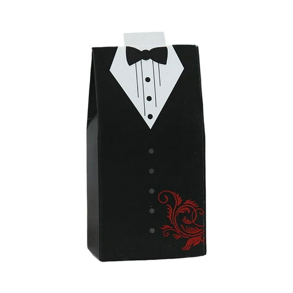 fastboy 100 Pieces Paper Candy Box European Style Fashionable Replacement Wedding Chocolate Sugar Gift Case Container Party Supplies Bridegroom