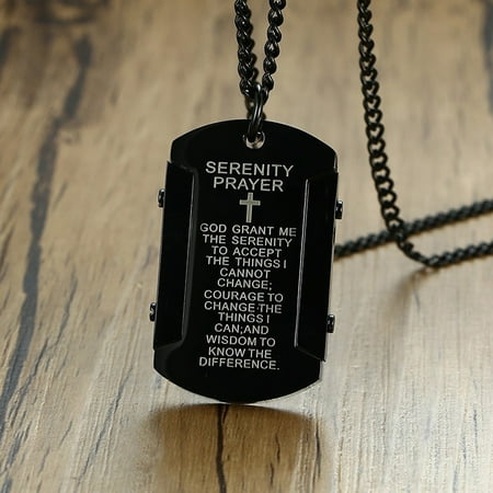 Serenity clearance prayer pendant