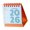 Orange color, variant on Small 2026 Desktop Calendar 12 month Runs from Jan 2026 to Dec 2026 for Office