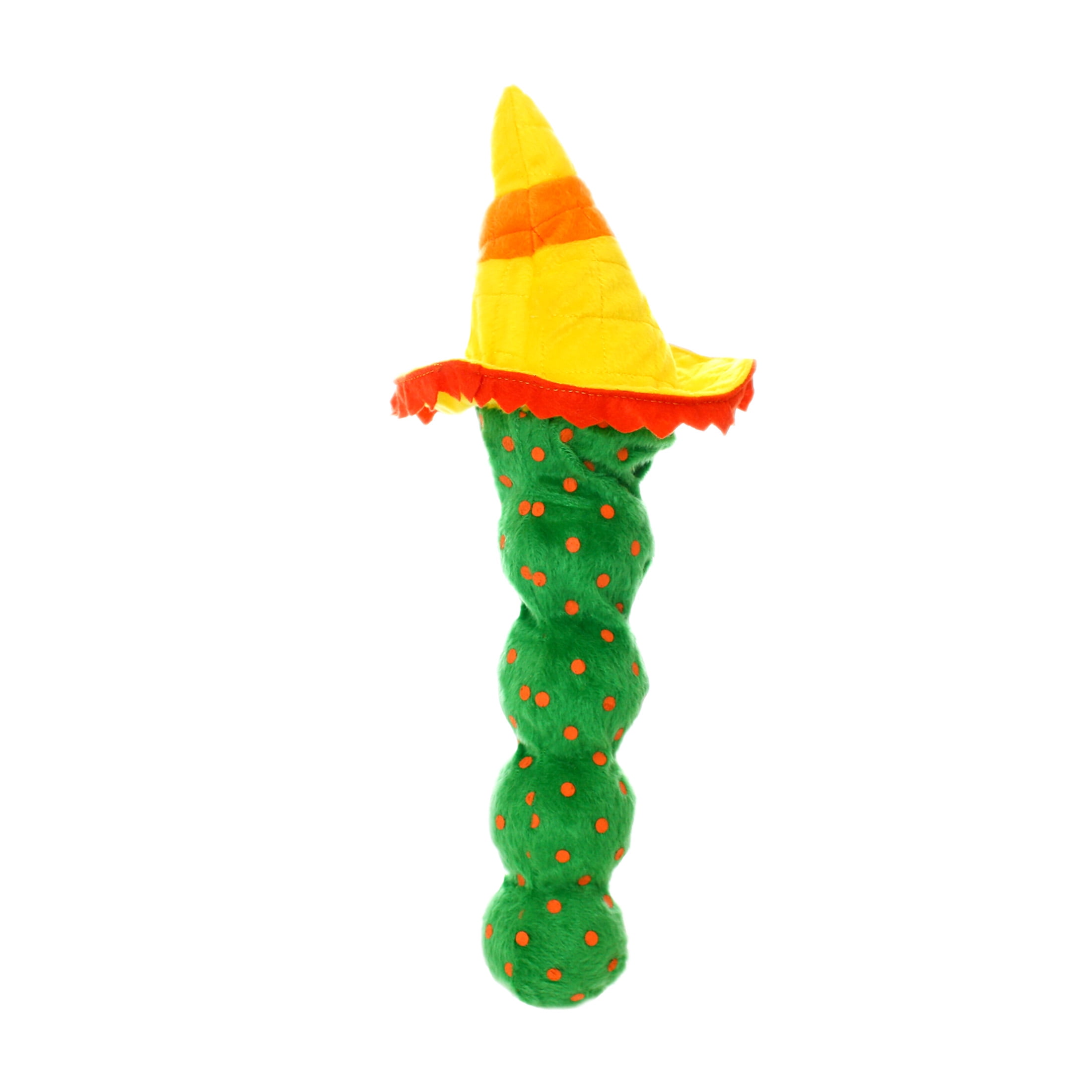 Mighty Tequila Worm Green Durable Plush Squeaky Dog Toy, 2-Pack