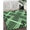 thumbnail image 2 of Ahgly Company Indoor Rectangle Patterned Light Green Area Rugs, 8' x 10', 2 of 6