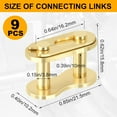 Yazoeiaing 9PCS 420 Chain Master Link for Coleman Mini Bike Chain Q6V