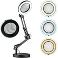 thumbnail image 3 of 5X Magnifying Glass Light with Base Stand USB Desktop Magnifier Lamp LED EyeCaring Light Magnifier Desk Lamp Adjustable Metal Swivel Arm Lamp 3 Color Modes 10 Dimmable Brightness for Reading, 3 of 8