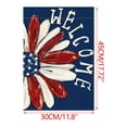 thumbnail image 3 of Welcome 4th of July Garden Flags for Outside,Double Sided American Patriotic Sunflower Small Yard Flag for Outdoor,Independence Day, Memorial Day Decorations for Farmhouse Holiday Summer 12x18", 3 of 9