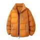 thumbnail image 1 of Ceisia Men's casual solid color warm stand collar zipper coat Gift pocket long sleeve outerwear, 1 of 4