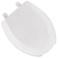 thumbnail image 1 of Elongated Wood Toilet Seat, White, 1 of 1