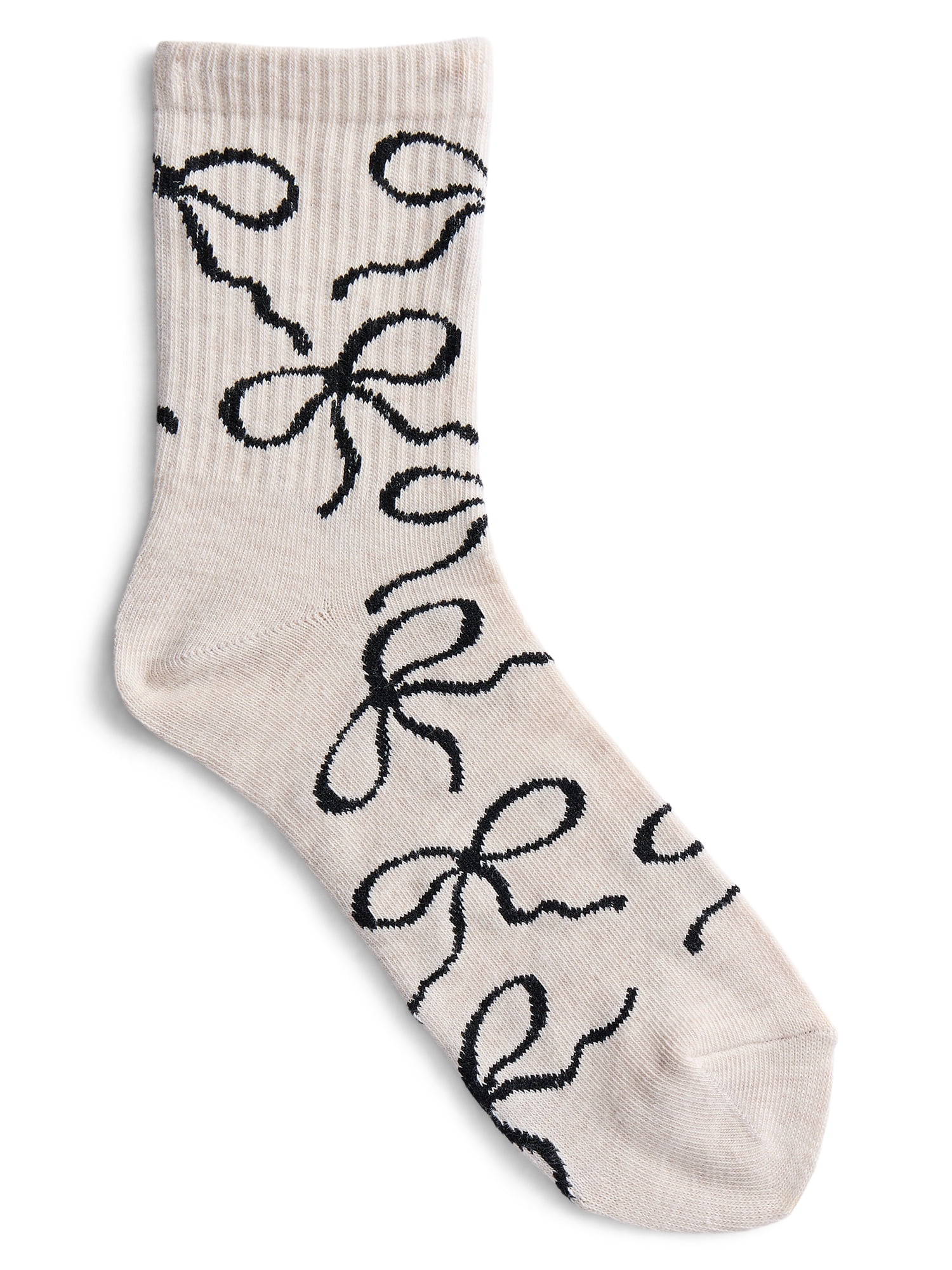 No Boundaries Women's Ribbed Mid Crew Socks, 6-Pack, Women's, Shoe Sizes 4-10