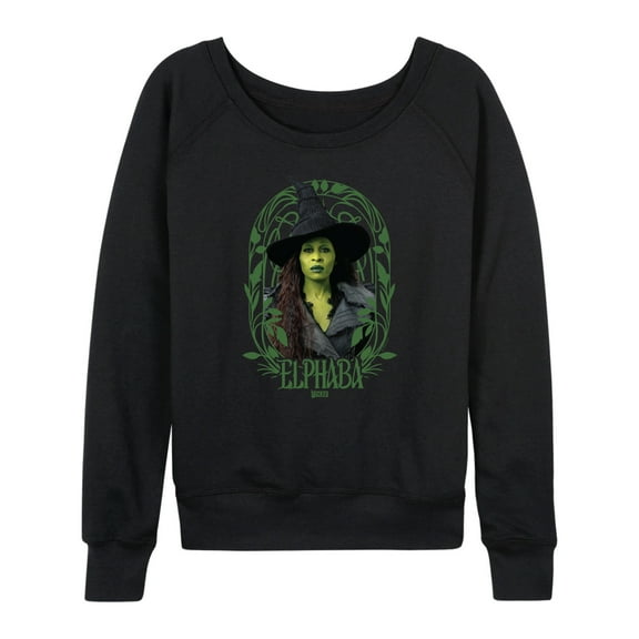 Wicked: Part 2 - Art Noveau Elphaba - Women's French Terry Long Sleeve Pullover