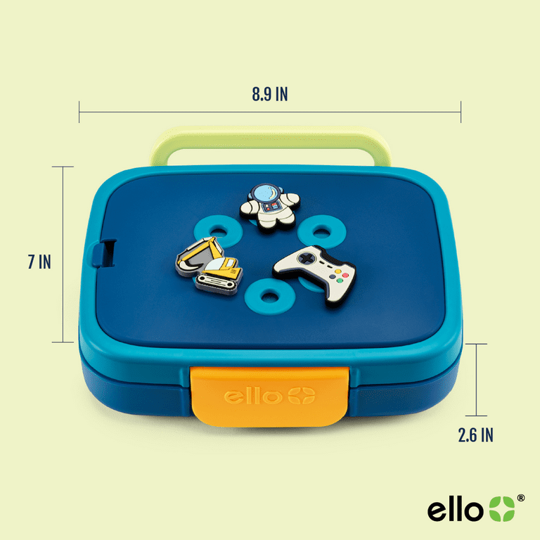Ello Benni Kids Bento Lunch Box with Ice pack, Teal - Walmart.com