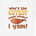 thumbnail image 4 of Inktastic Who's the Cutest Sweet Potato? I Yam Funny Thanksgiving Boys or Girls Baby Bodysuit, 4 of 5