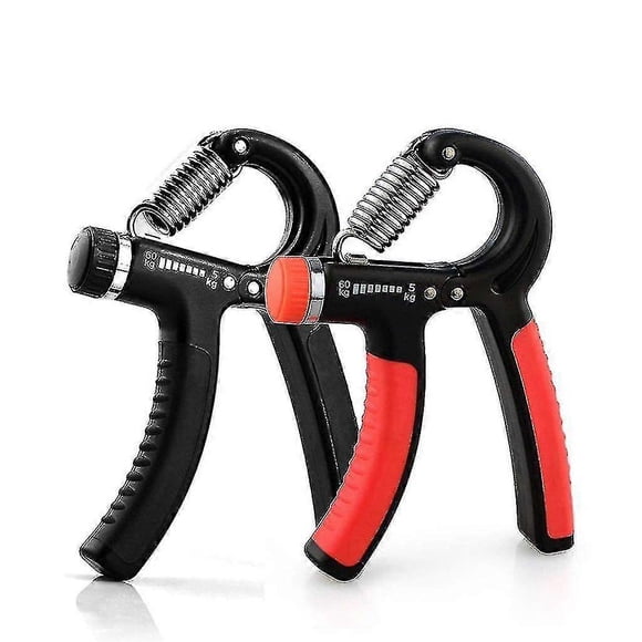 Dispositivo de fuerza de agarre de conteo de 2 piezas Entrenamiento de rehabilitación de fuerza muscular de muñeca Tensor Anillo de fuerza de agarre de dedo Dispositivo de fuerza de agarre ajustable