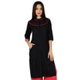 thumbnail image 3 of Bimba Kurta pour Femmes Kurti Manches 3/4 avec Poches Tunique Décontractée Blouse Indienne, 3 of 9