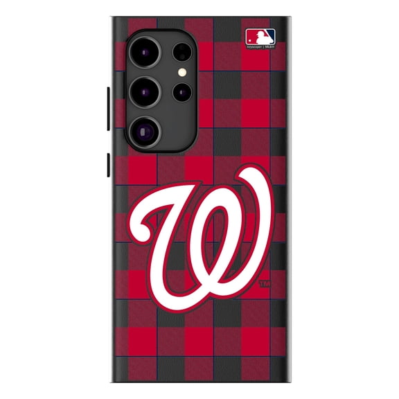 Keyscaper Washington Nationals Plaid Galaxy Magnetic Bump Case