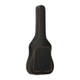 thumbnail image 3 of Funda acolchada para guitarra, mochila portátil, correa ajustable para el hombro con bolsillos delanteros, estuche de transporte para guitarra Naranja, 3 of 8