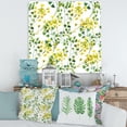 thumbnail image 2 of Designart ' Vibrant Yellow Summer Wildflowers On White ' Traditional Canvas Wall Art Print, 2 of 4