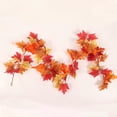 thumbnail image 3 of Feuille d'Érable d'Automne Rotin Plante Décoration Simulation Feuille d'Érable Décoration HU2016, 3 of 8