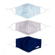 Miamica Set of 3 Fashion Double Layer Cloth Face Mask - NAVY, LIGHT BLUE, and GREY