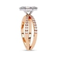 thumbnail image 3 of IGI Certified Lab Grown Diamond Engagement Ring | Center 10x5mm Marquise Cut Split Shank Solitaire Wedding Anniversary Rings For Women 14k Solid Rose Gold | F-G, VS-SI Quality (1.15 Ctw) Ring Size-6.5, 3 of 7