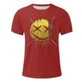thumbnail image 4 of Blusas y camisas de manga corta y cuello redondo para hombre. Blusas/camisetas de manga corta con cuello redondo y estampado de Halloween para hombre. Blusa para hombre., 4 of 5