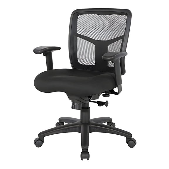 FurniFact Ergonomic Mesh Office Chair – Black Desk Chair for Task-Based Work