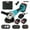 Blue-2 Battery, variant on 4" 21V 1500mah Electric Brushless Cordless Angle Grinder,Angle Grinder Tool Cutting Tool with 2 Batteries,Charger, and 3 Cutting Discs for Cutting, Polishing, Grinding, and Rust Removal