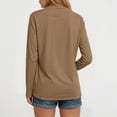 thumbnail image 5 of Hessimy Women's Long Sleeve Open Front Cardigan Button Down Ribbed Lightweight Knit Outerwear with Pocket(Coffee,XXL), 5 of 9