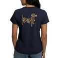 thumbnail image 2 of CafePress - Dachshund Polka Dots Women's V Neck Dark T Shirt - Women's V-Neck Dark T-Shirt, 2 of 4