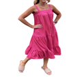 thumbnail image 4 of Robe Maxi Ample à Volants Sans Manches à Bretelles Épaisses Réglables pour Femmes avec Poches, 4 of 8