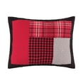 thumbnail image 5 of Russell Red Plaid Cabin Lodge King 3 Piece Quilt Set, 5 of 6