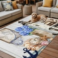thumbnail image 2 of Fsddascl Vintage Lighthouse Coastal Outdoor Rug for Patio/Deck/Porch, Non-Slip Large Area Rug 6 x 9 Ft, Nautical Ocean Sea Retro Art Indoor Outdoor Rugs Washable Area Rugs, Camping Rug Carpet, 2 of 5