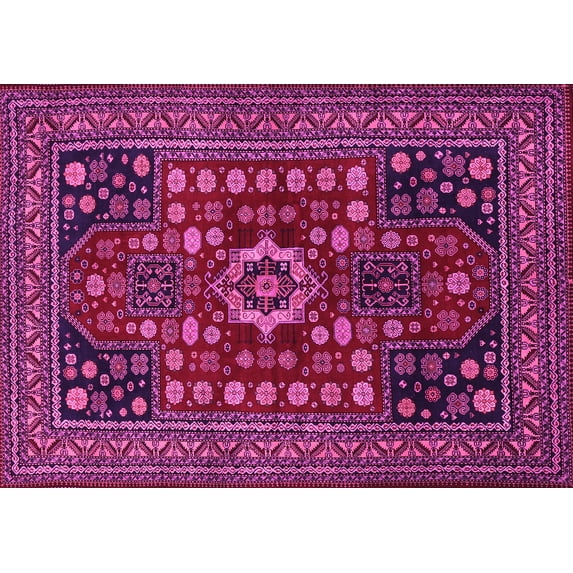 Ahgly Company Indoor Rectangle Persian Pink Traditional Area Rugs, 2' x 4'