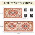 thumbnail image 3 of Boho Kitchen Rug Rectangle Red Kitchen Rugs Kitchen Rugs Non Slip Washable 2 Sets Washable Kitchen Rugs Farmhouse Style Easter Kitchen Rugs Throw Rugs for Kitchen Colorful White Long Rugs, 3 of 6