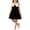 Black, variant on Girls Off Shoulder A-Line Bow Dress Party Formal Stretchy Dress for Girls Ages 3-8 Years Black,Size 5-6 T