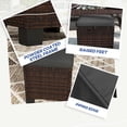thumbnail image 4 of Pufs de Patio para Exterior Outsunny Todo Clima en Ratán Gris, 4 of 9