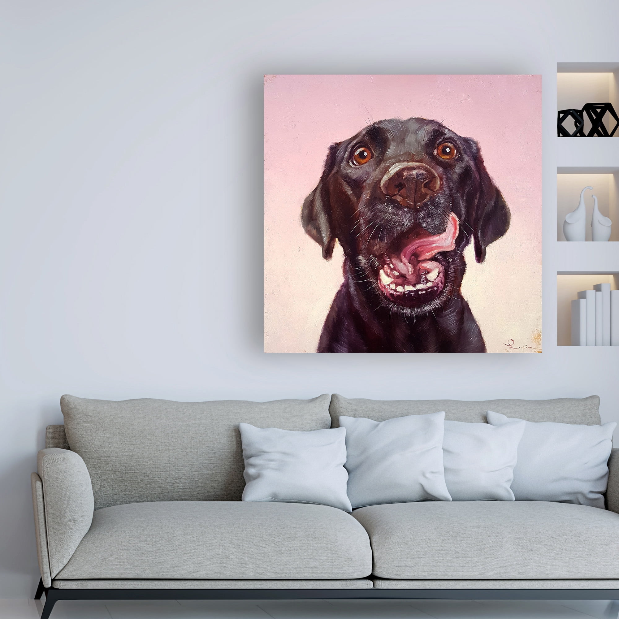 Trademark Fine Art 'Follow Your Nose 7' Canvas Art by Lucia Hefferna