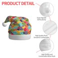 thumbnail image 6 of Cauagu Colorful Fish 2 for Adult Christmas Hat,1-Pack Xmas Holiday Hat Santa Hat for Women & Men Festive Headwear Accessories Fit for Christmas/New Year/Party, 6 of 6