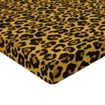 thumbnail image 2 of Ambesonne Leopard Print Fitted Sheet, Natural Animal Skin, King Size, Earth Yellow Amber, 2 of 3
