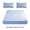 Light Blue, variant on LNOGEUPG 78.74x70.86 Inch Fitted Sheet, 1 Piece Fitted and 2 Pieces Pillow case, Color White, Super Soft 100% Polyester, California Queen Size Bed Fit to 15" Extra Deep Pocket Sheets