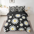 thumbnail image 2 of jejeloiu Kawaii Flowers Blossom 7-Piece Twin Bedding Sets,Cartoon Floral Bedding Comforter Set,White Cute Daisy Sheet Sets For Girls Teens,Luxury Bedroom Decor Reversible, 2 of 8