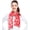 Red, variant on Women's Lightweight Bubbly Snowman Printed Christmas Themed Silk Feeling 13" x 60" Scarf