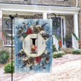 thumbnail image 4 of Monogram Letter I Winter Small Garden Flag Burlap Family Last Name Initial Yard Flag 12.5 x 18 Inch Snow Red Birds Floral Garden Flag Vertical Holiday Outdoor Farmhouse Decoration, 4 of 6