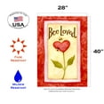 thumbnail image 2 of Toland Home Garden Bee Loved Valentines Day Valentine Flag Double Sided 28x40 Inch, 2 of 5