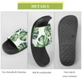 thumbnail image 7 of GZHJMY Stylish Slides for Women Men, Tropical Style Palm Leaves Soft Flexible Slip-on Sandals Slippers, 7 of 7