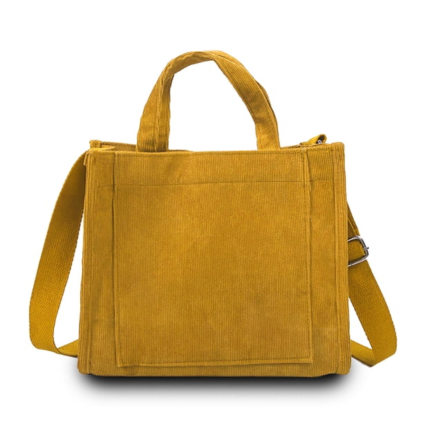 Bolso bandolera de un solo hombro Bolso pequeño de mensajero informal con bolsillo lateral Bolso cuadrado de gran capacidad Accesorios Regalos Amarillo Inevent AP008862-01