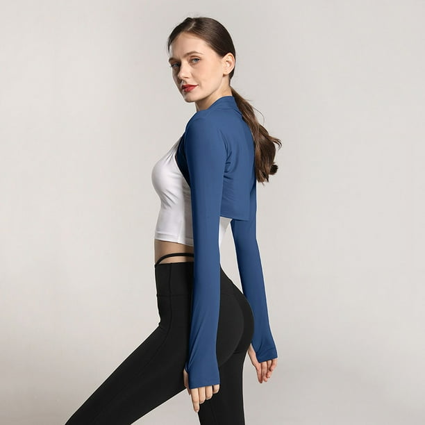 Chaleco deportivo tipo chal para danza y ballet, cárdigan de mujer para fitness, abrigo corto elegante y pequeño para mujer